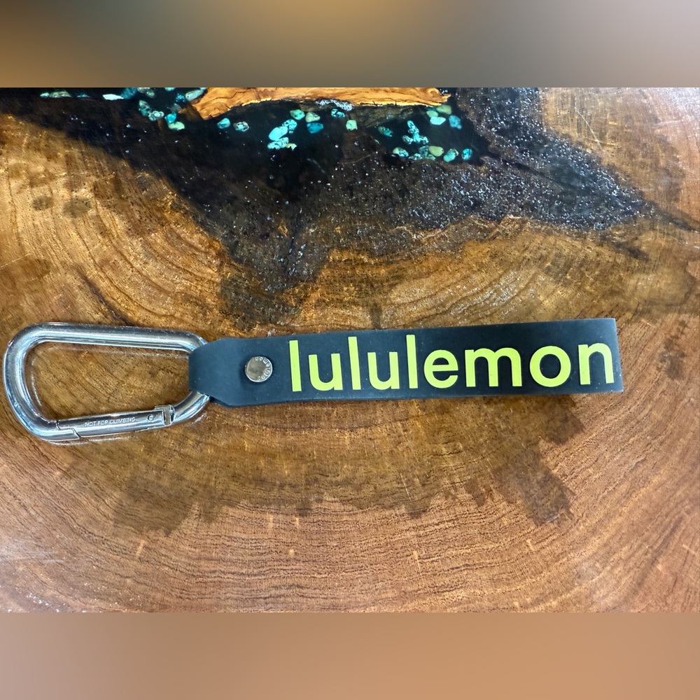 Lululemon Black Strap with Yellow Logo